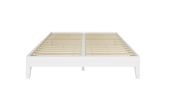 Nix - Queen Platform Bed - White - as Pic