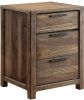 1pc Nightstand Only Transitional Rustic Natural Tone Solid wood Felt Lined Drawers Metal Handles Black Bar Pull Bedroom Furniture - as Pic
