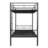 Twin Over Twin Metal Bunk Bed (Black) ( old sku: MF189201BAA ) - as pic