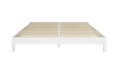 Nix - King Platform Bed - White - as Pic