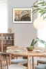 "Beach Cottage" By Pam Britton, Printed Wall Art, Ready To Hang Framed Poster, White Frame - as Pic