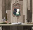 Welcome Sign, "Two Labradors" Porch Decor, Resin Slate Plaque, Ready To Hang Decor - as Pic