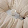 Boho Comforter Set, Boho Bedding set with Pom Poms Fringe Design, 1 Aesthetic Comforter and 2 Pillowshams - Beige - Full