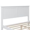 Modern White Solid Wood Full Platform Bed (old sku:WF283524AAK) - as Pic