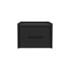 Floating Nightstand Calion, Bedroom, Black - Black