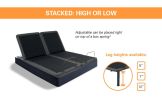 Bridgevine Home King Size Quick Assembly Adjustable Bed Frame with Voice Activated Controls - as Pic