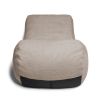 Jaxx Arlo Chaise Lounge Bean Bag Chair - Premium Chenille, Beige - Beige - Chenille