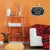 "Fall Leaves and Pumpkins Please" By Artisan Imperfect Dust Printed on Wooden Pumpkin Wall Art - as Pic