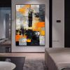 Handmade Original Colorful Textured Oil Painting on Canvas;  Large Abstract Modern Fantanstic Acrylic Painting Boho Wall Art Living Room Home Decor -