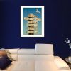 "Beach Directional" by Graffitee Studios, Ready to Hang Framed Print, White Frame - as Pic
