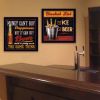 "Bucket List Collection" 2-Piece Vignette By Mollie B., Printed Wall Art, Ready To Hang Framed Poster, Black Frame - as Pic