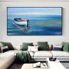 Hand Painting Wall Art Modern Abstract Ocean Landscape Home Living Room hallway bedroom luxurious decorative painting - 70X140cm
