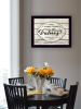 "Our Family Values" by Cindy Jacobs, Ready to Hang Framed Print, Black Frame - as Pic