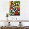 Hand Painted Oil Paintings Hand Painted Wall Art Abstract Modern Figure Picasso Girl Lady Nude Living Room Hallway Luxurious Decorative Painting - 60X