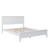 Modern White Solid Wood Full Platform Bed (old sku:WF283524AAK) - as Pic