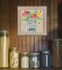 "Home Filled with Love" By Deb Strain, Printed Wall Art, Ready To Hang Framed Poster, Beige Frame - as Pic