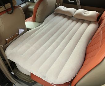 Car Inflatable Bed (Option: cream coloure)