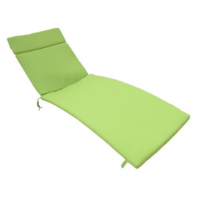 Two Salem Outdoor Lounge Chair Cushions, Lounge Chair Not Included. (Option: Green)