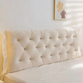 Headboard Pillow Length 1.8m, 3 Colors (Color: Beige)