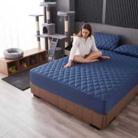 1PC Breathable Quilted Fitted Sheet, Secure Elastic Mattress Protector Cover (Option: 54x76 inch)
